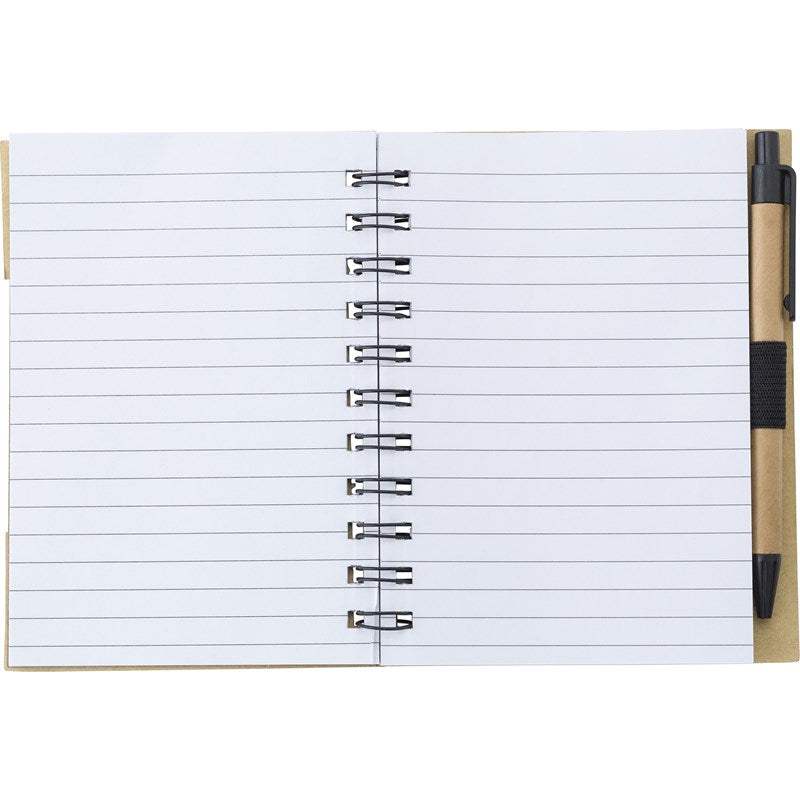 Wire bound notebook with ballpen - Promotions Only Group Limited