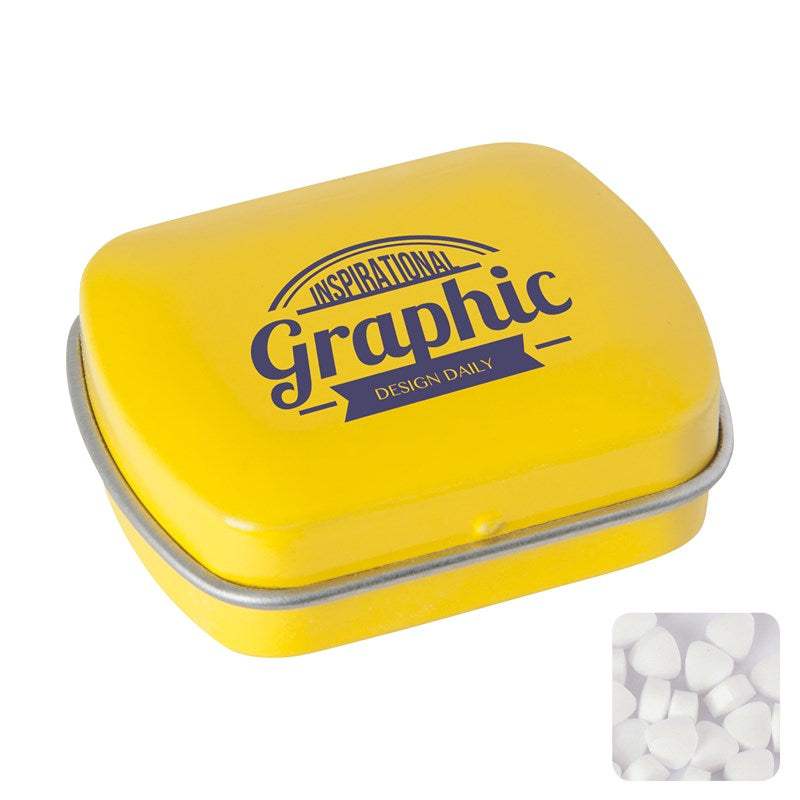 Mini Hinged Mint tin with Extra Strong Mints - Promotions Only Group Limited