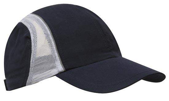 Micro Fibre and Mesh Sports Cap with Reflective Trim - Promotions Only Group Limited