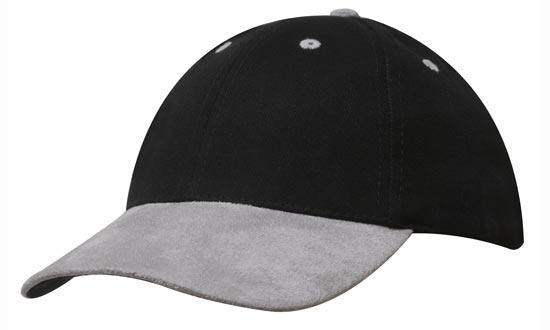 Structured Brushed Heavy Cotton with Suede Peak Cap - Promotions Only Group Limited