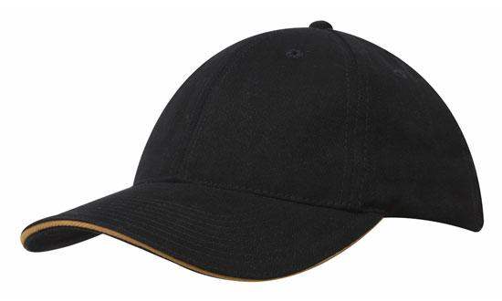 Brushed Heavy Cotton Cap w/Sandwich Trim Cap - Promotions Only Group Limited