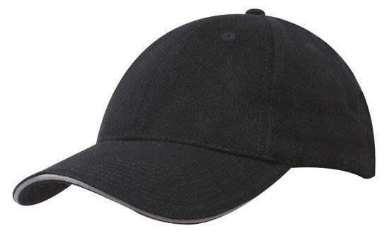 Brushed Heavy Cotton Cap w/Sandwich Trim Cap - Promotions Only Group Limited