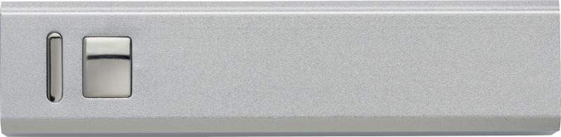 Aluminium power bank with 2600mAh Li-ion battery - Promotions Only Group Limited
