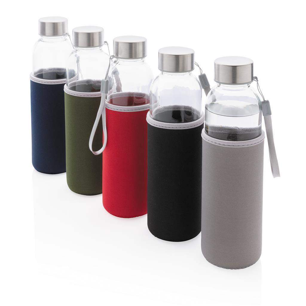 Glass Bottle with Neoprene Sleeve - Promotions Only Group Limited