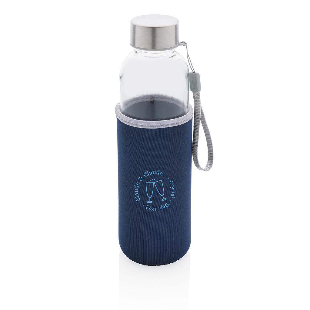 Glass Bottle with Neoprene Sleeve - Promotions Only Group Limited