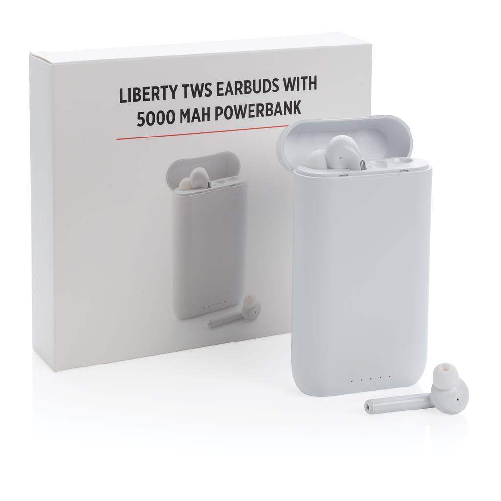 Liberty TWS earbuds with 5.000 mAh Powerbank - Promotions Only Group Limited