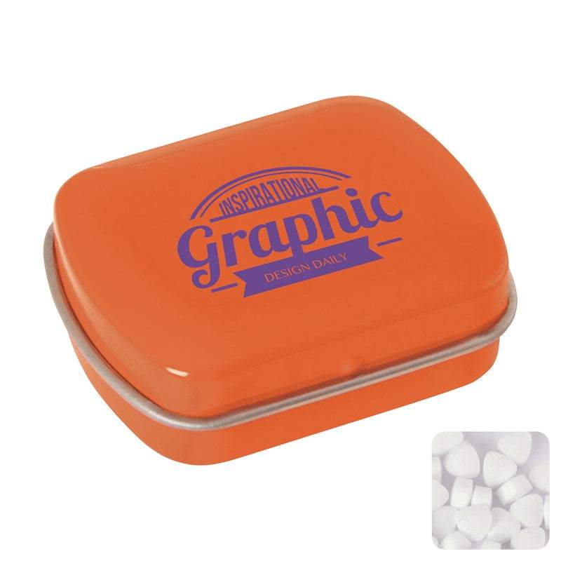 Mini Hinged Mint tin with Extra Strong Mints - Promotions Only Group Limited