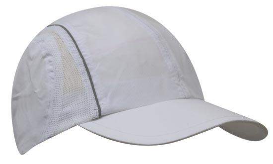 Micro Fibre and Mesh Sports Cap with Reflective Trim - Promotions Only Group Limited