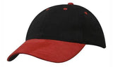 Structured Brushed Heavy Cotton with Suede Peak Cap - Promotions Only Group Limited