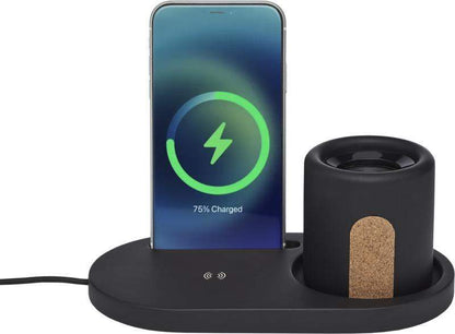 5W Wireless Charging Desk Organizer Full Colour Print - Promotions Only Group Limited
