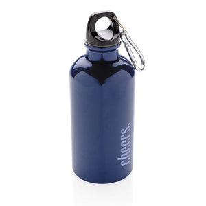 Aluminium Reusable Sport Bottle with Carabiner