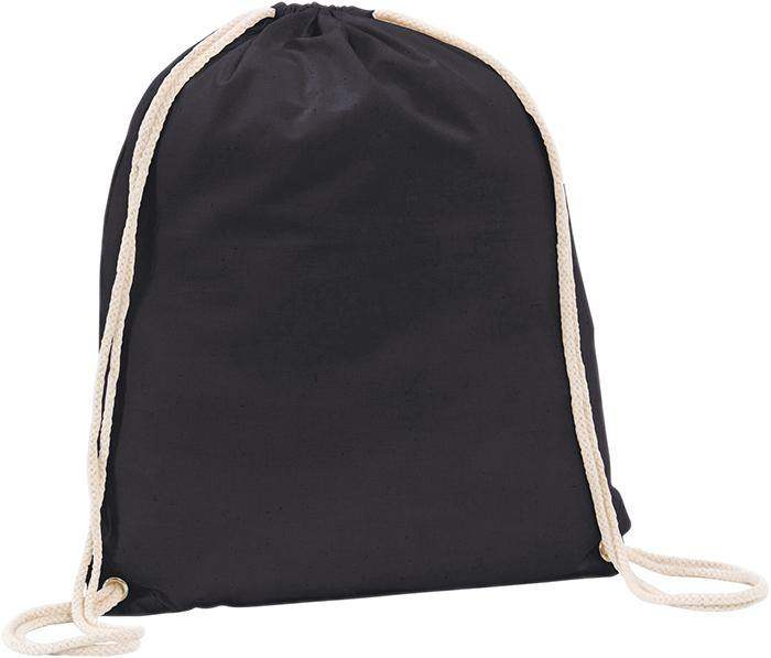 Westbrook 5oz Cotton Drawstring Black Bag - Promotions Only Group Limited