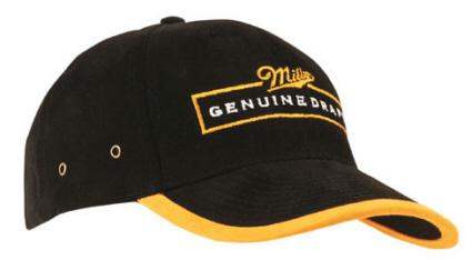 Brushed Heavy Cotton Cap w/Peak & Arch Trim - Promotions Only Group Limited