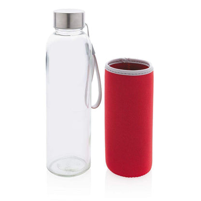 Glass Bottle with Neoprene Sleeve - Promotions Only Group Limited
