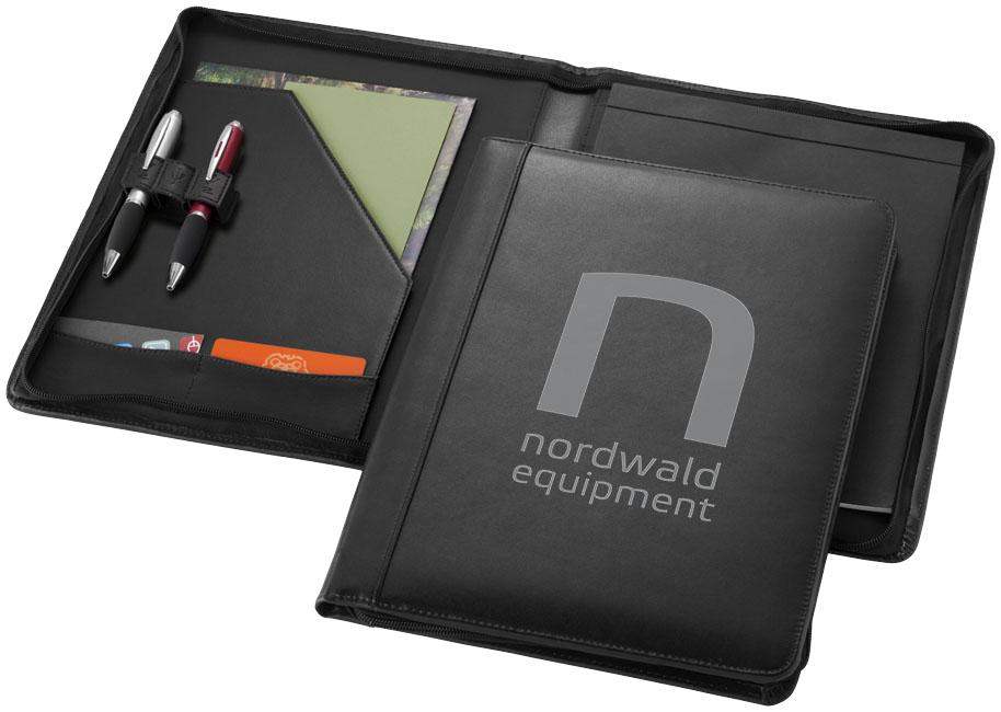 Harvard A4 Leather Zippered Portfolio - Promotions Only Group Limited