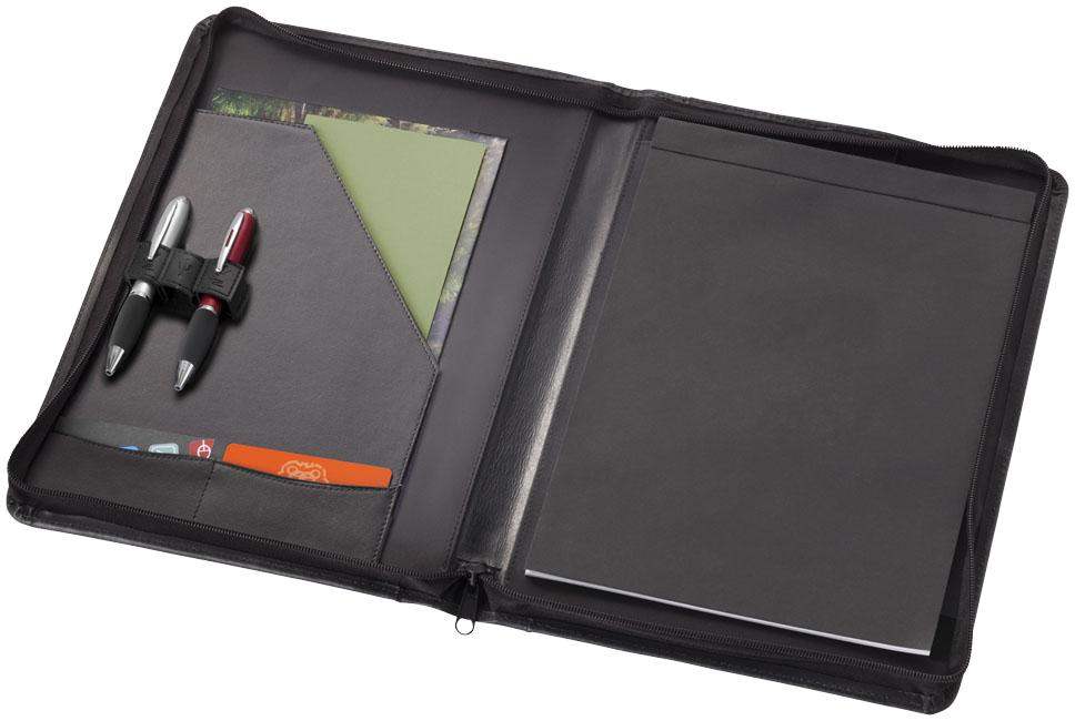 Harvard A4 Leather Zippered Portfolio - Promotions Only Group Limited