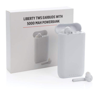 Liberty TWS earbuds with 5.000 mAh Powerbank - Promotions Only Group Limited